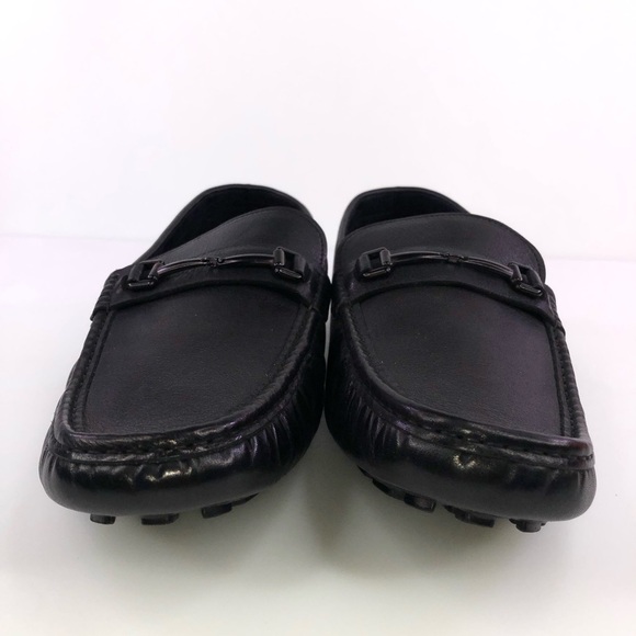 Zanzara Filbert Black Leather Loafer Shoes - Picture 4 of 9